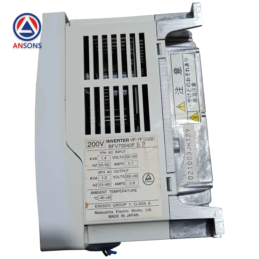 VF-7F BFV70042FBP 0.4KW 220V Panasonic Elevator Door Drive Door Machine Inverter Controller Ansons Elevator Spare Parts