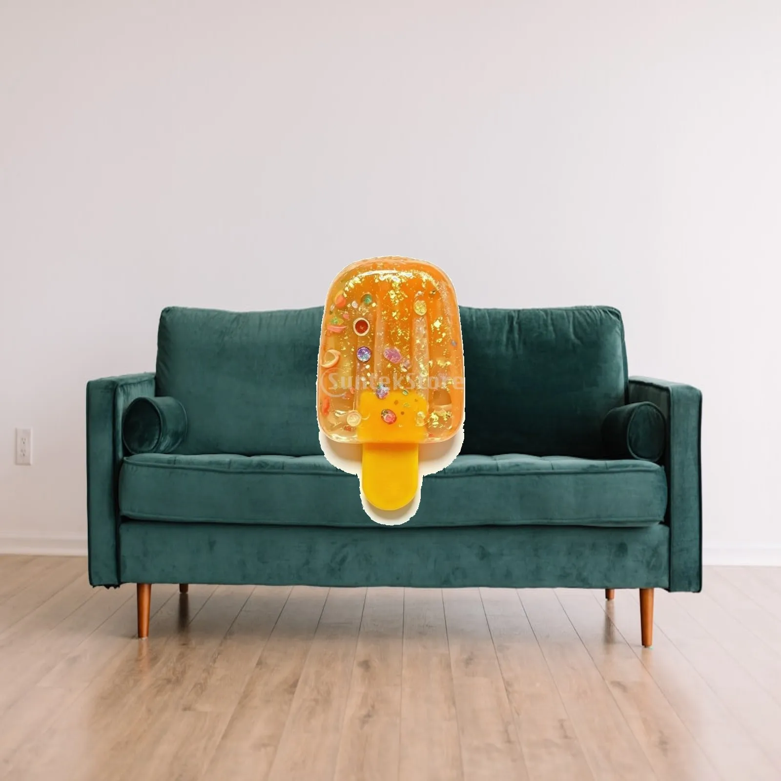 3xIce Lolly Translucent Ice Cream Bar for Fidgeters, Students, Desk, Classroom, Travel Gold Orange