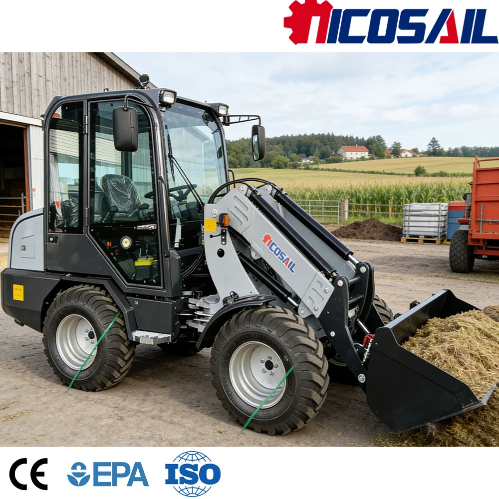 Compact Telescopic Wheel Loader CE Approved Euro 5 Heavy Duty Durable Performance for Farmland Jobs