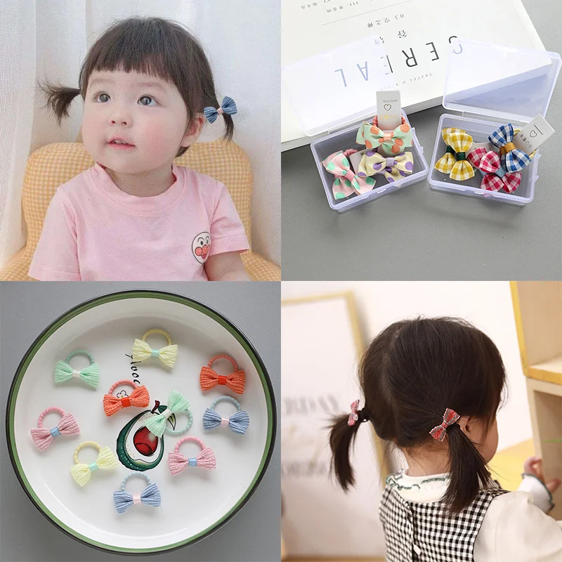 

5pairs/lot Cute Baby Rubber Band Not Hurt Your Hair Fashion Children's Hair Accessories Little Girls Hair Tie Girls Head Rope