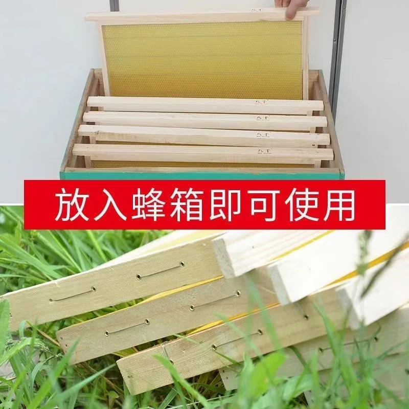 Finished Honeycomb Frame and Nest Foundation for Bee Hive with Beekeeping Tool and Special Kit