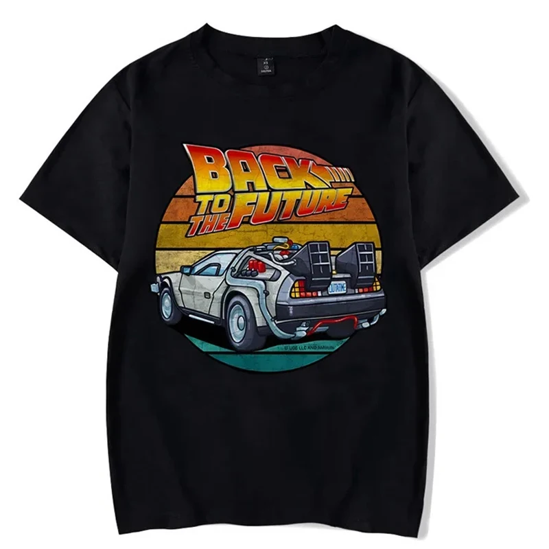 Back To The Future T Shirt Men summer casual Tshirts women fashion T-shirt Casual Clothing Tops Tee cool car T Shirt Camiseta