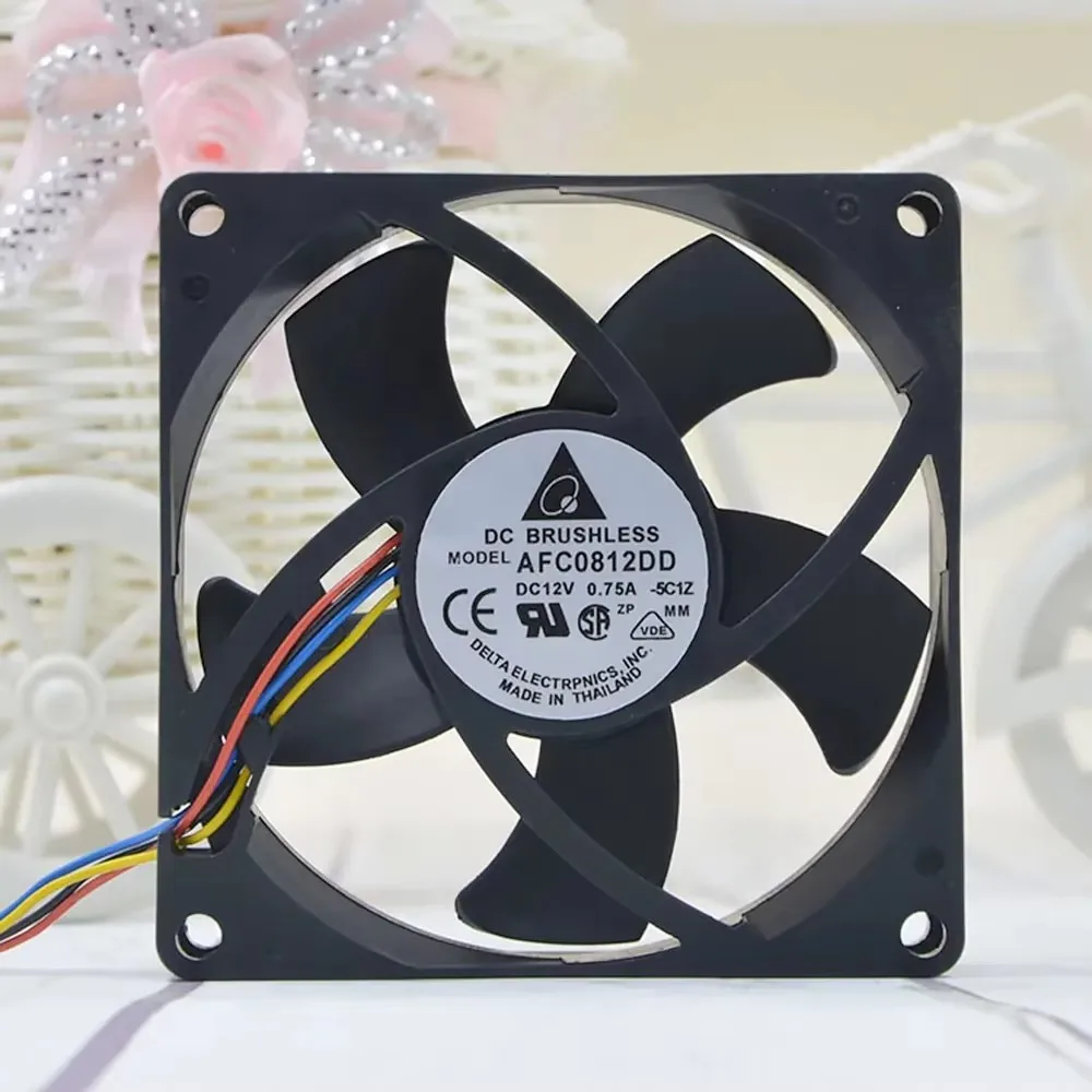 

For delta AFC0812DD DC12V 0.75A 8020 8CM 80mm 80x80x20mm 4Pin 4Wire high-speed Cooling Fan