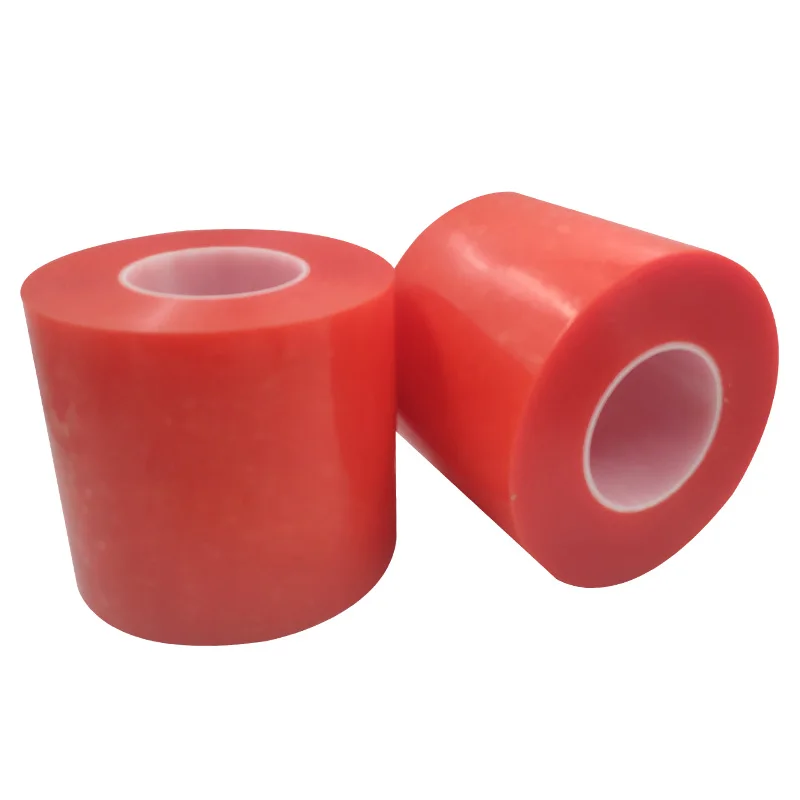 Crown 7965M PET double-sided tape High adhesion Red film tape Metal nameplate plastic adhesive thickness 0.205mm