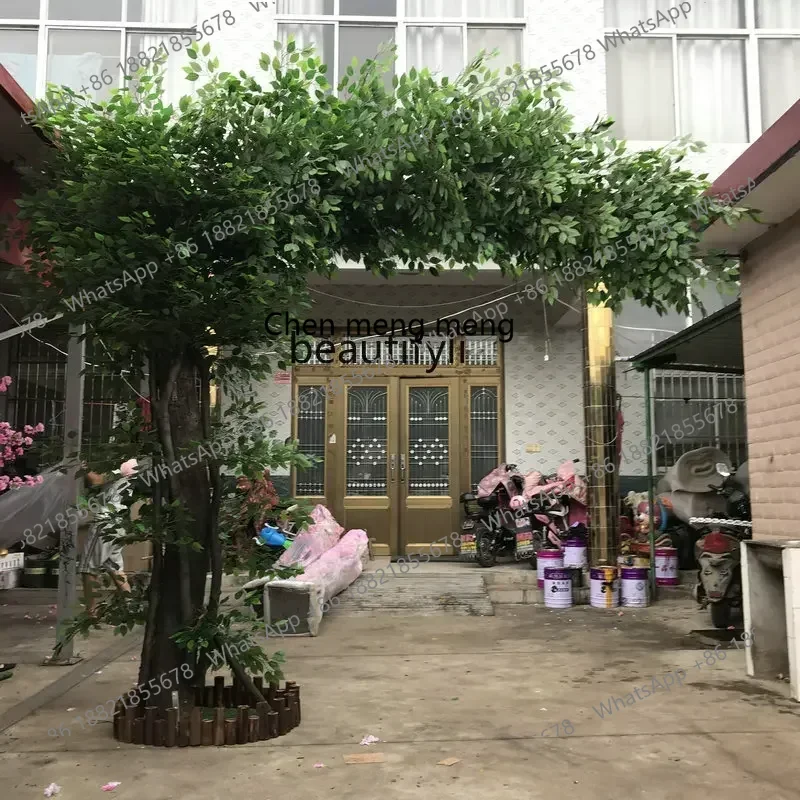 ss7486 ss 7486 ssSimulation شجرة كبيرة الديكور الداخلي أشجار وهمية كبيرة محاكاة شجرة بانيان الديكور فندق ديكور Gre #5