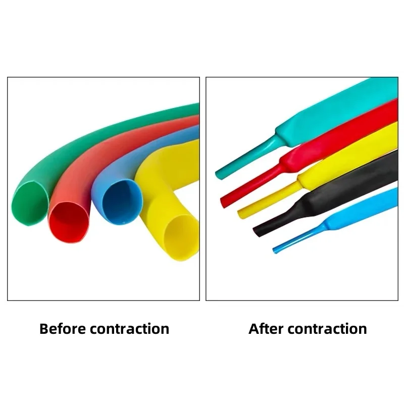 1M 2:1 Heat Shrink Tube Dia 40 35 30  25 22 20 18 16  14 12 10 8 6mm Wire Shrinkage Sleeving Wrap Kits Sell DIY Connector