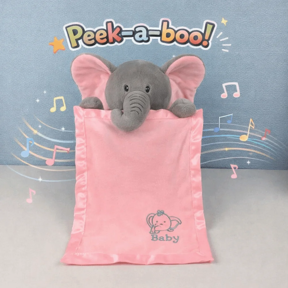 

Soft Plush Singing Elephant Toy Hide-and-seek Feature Singing Function Hide-and-seek Elephant Toy Musical Plush