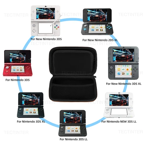 Imagen 2 del producto Bolsa de Estuche de transporte para consola de juegos Nintendo DSi, carcasa de almacenamiento para nuevos accesorios 3DSXL/3DSLL 2DS XL/NDSI 3DS 2DS XL/LL