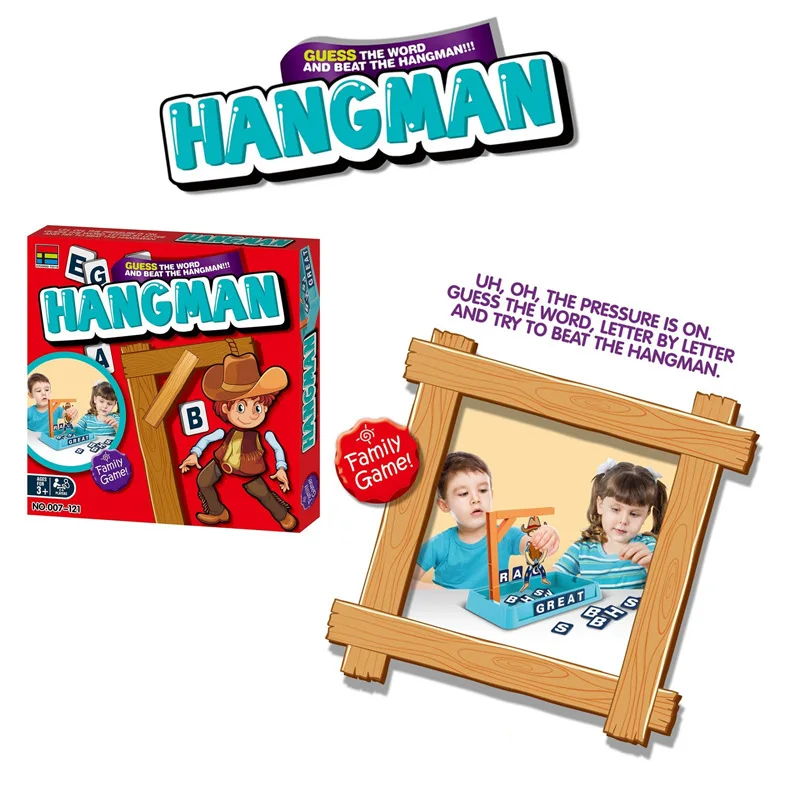 لعبة Hangman Board Game The Game of Hanging Two-player تخمين الكلمة ألعاب السفر تجمع الأسرة ألعاب تفاعلية بين الوالدين والطفل