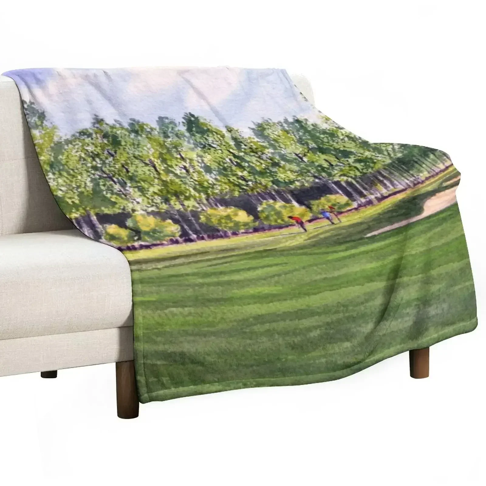 

Pinehurst Golf Course Throw Blanket Flannels funny gift Summer Bed Blankets