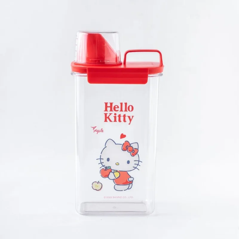 

Kawaii Hello Kitty Storage Box Women Home Cute Anime Cartoon Kitchen Large Capacity Moisture Proof Sealed Storage Box Wholesale