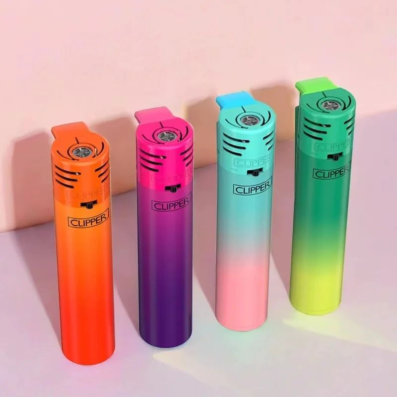 Butane Inflatable Torch Lighter, Pink Flame Jet Lighter, Electronic Ignition, Funny Lighter, Smoking Accessories