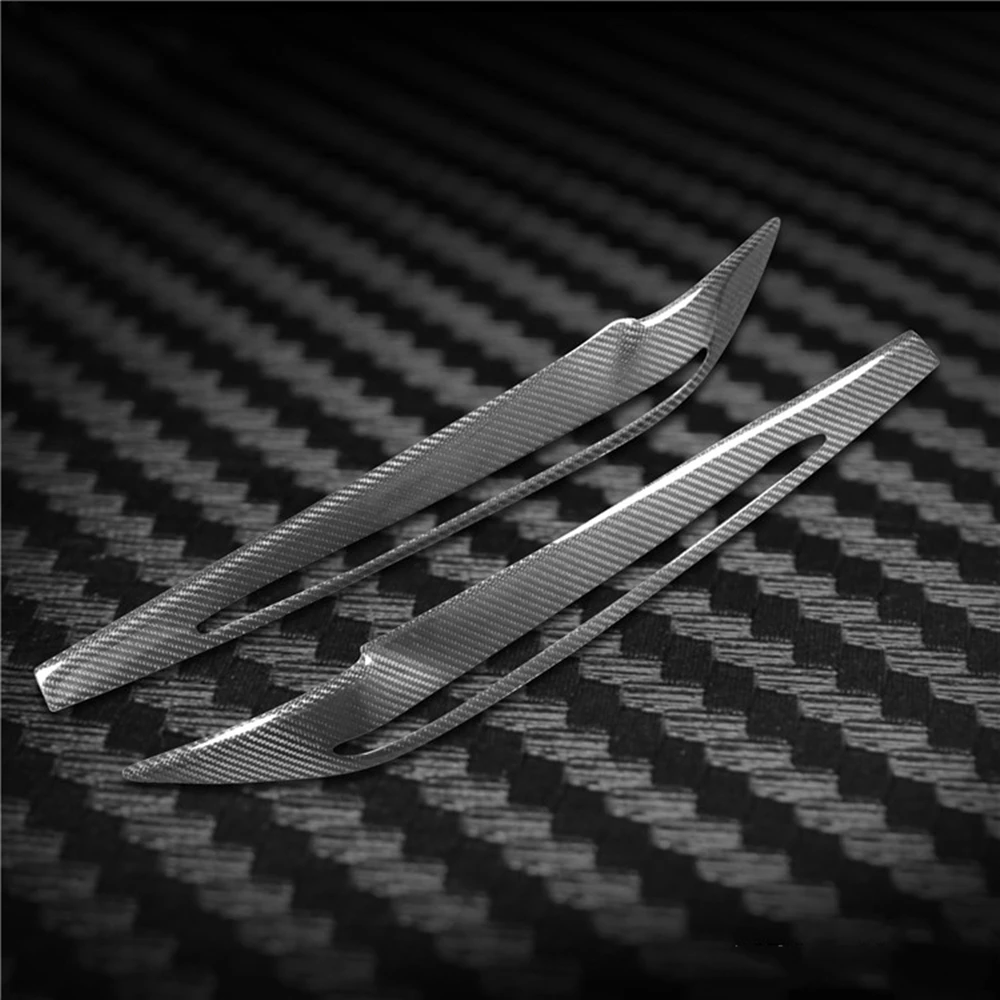 

2 Pcs New for BMW X5M X6M F15 F16 F85 F86 14-18 models carbon fiber protection lamp eyebrow