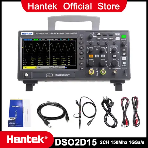Portable Digital USB Oscilloscope 2 Channels 100/150Mhz Hantek