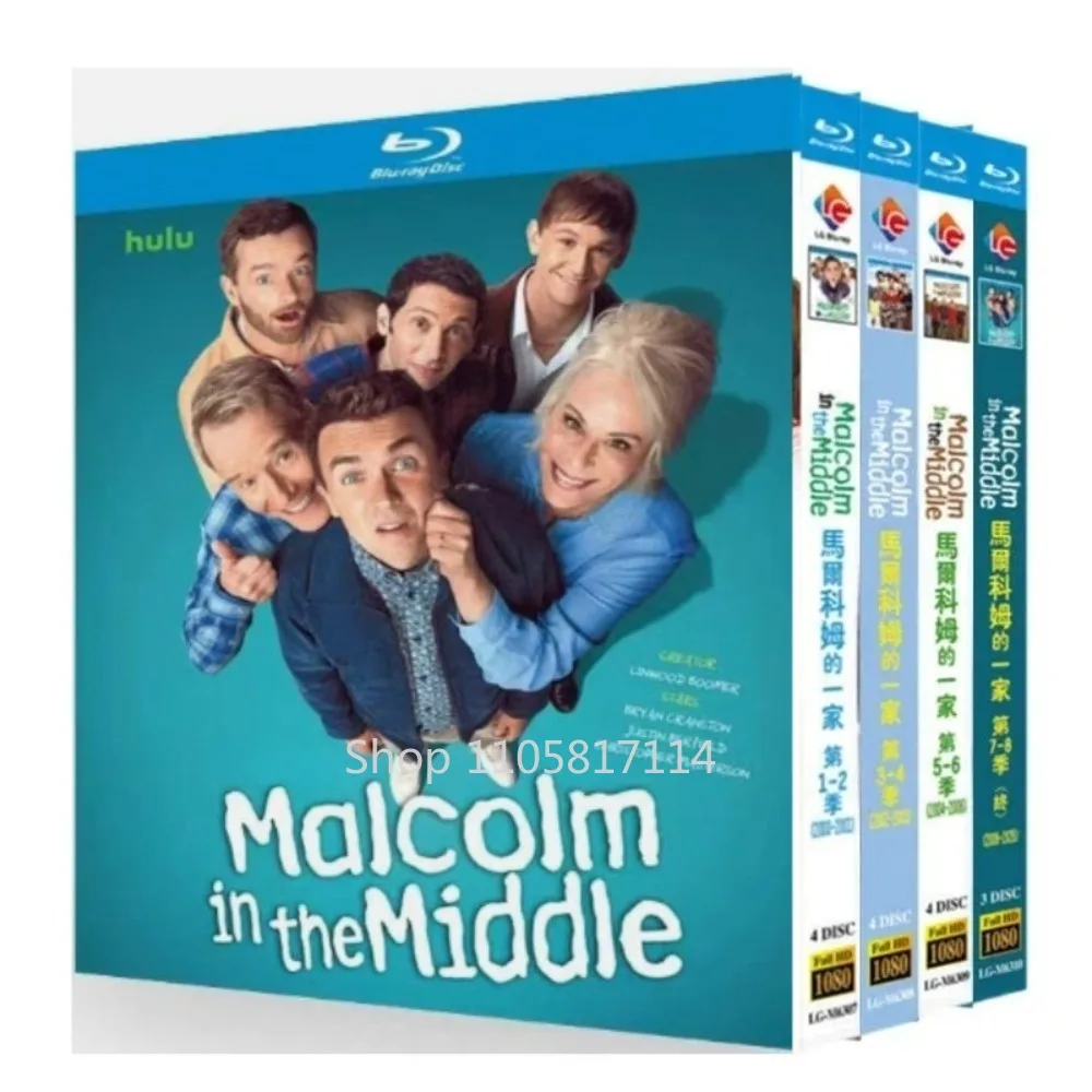 Malcolm in the Middle Season 1-8 15-D New Sealed Box Set Blu-ray disc Audio: English YIHUI