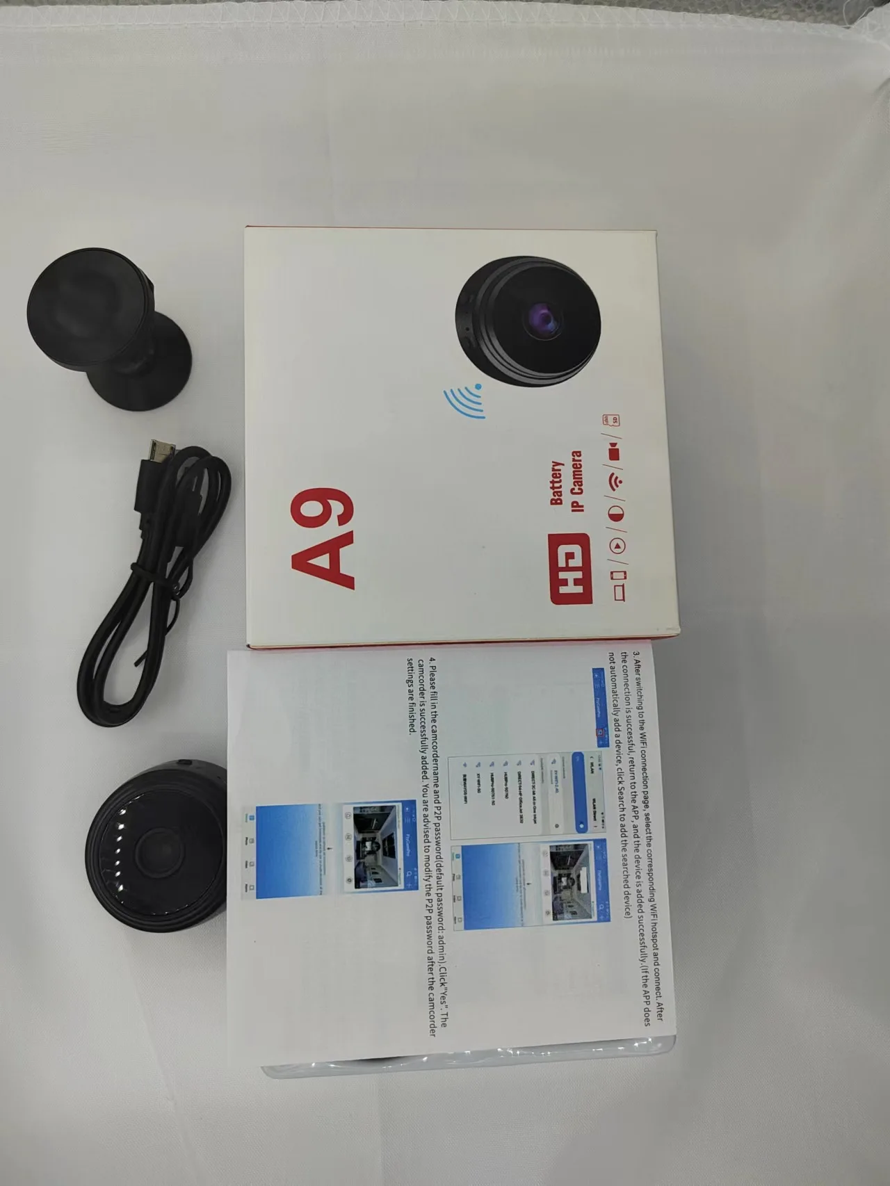 Lenovo A9 Wifi Mini Camera 4K Security Monitoring Wireless Remote Night Vision Video Surveillance Smart DV Cam HD Camera