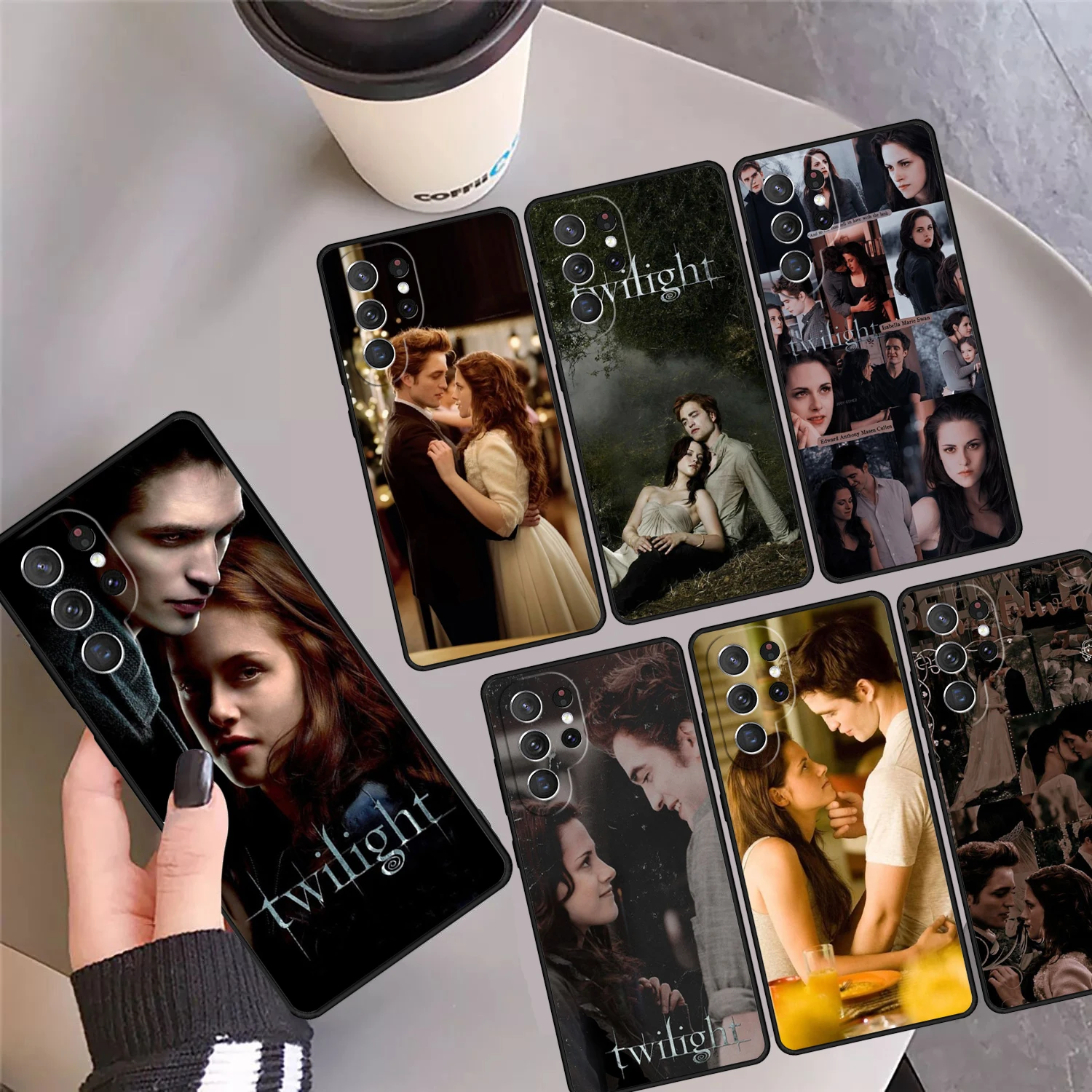 Twilight Isabella Edward Cullen Phone Case Cover For Samsung Galaxy S24 Ultra 23 S22 Plus S21fe Lite S20 S9 S10 Note 10 Pro 20