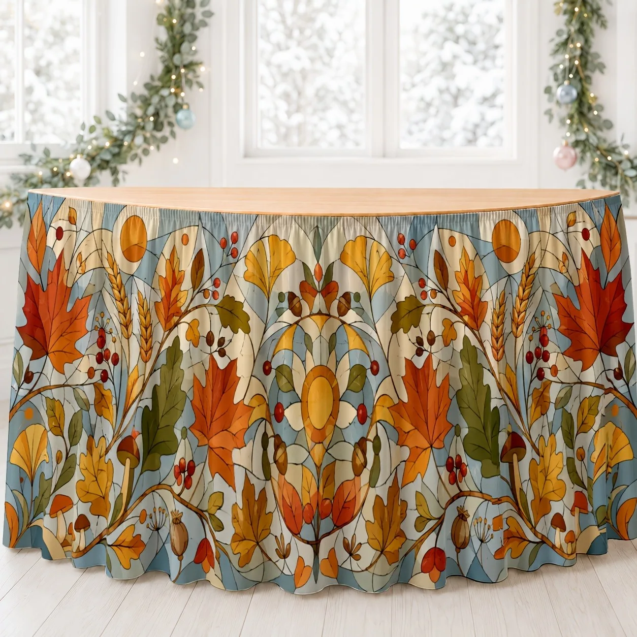 Flower plants harvested for decorating the dining table, conference table, tablecloth, team table skirt decoration