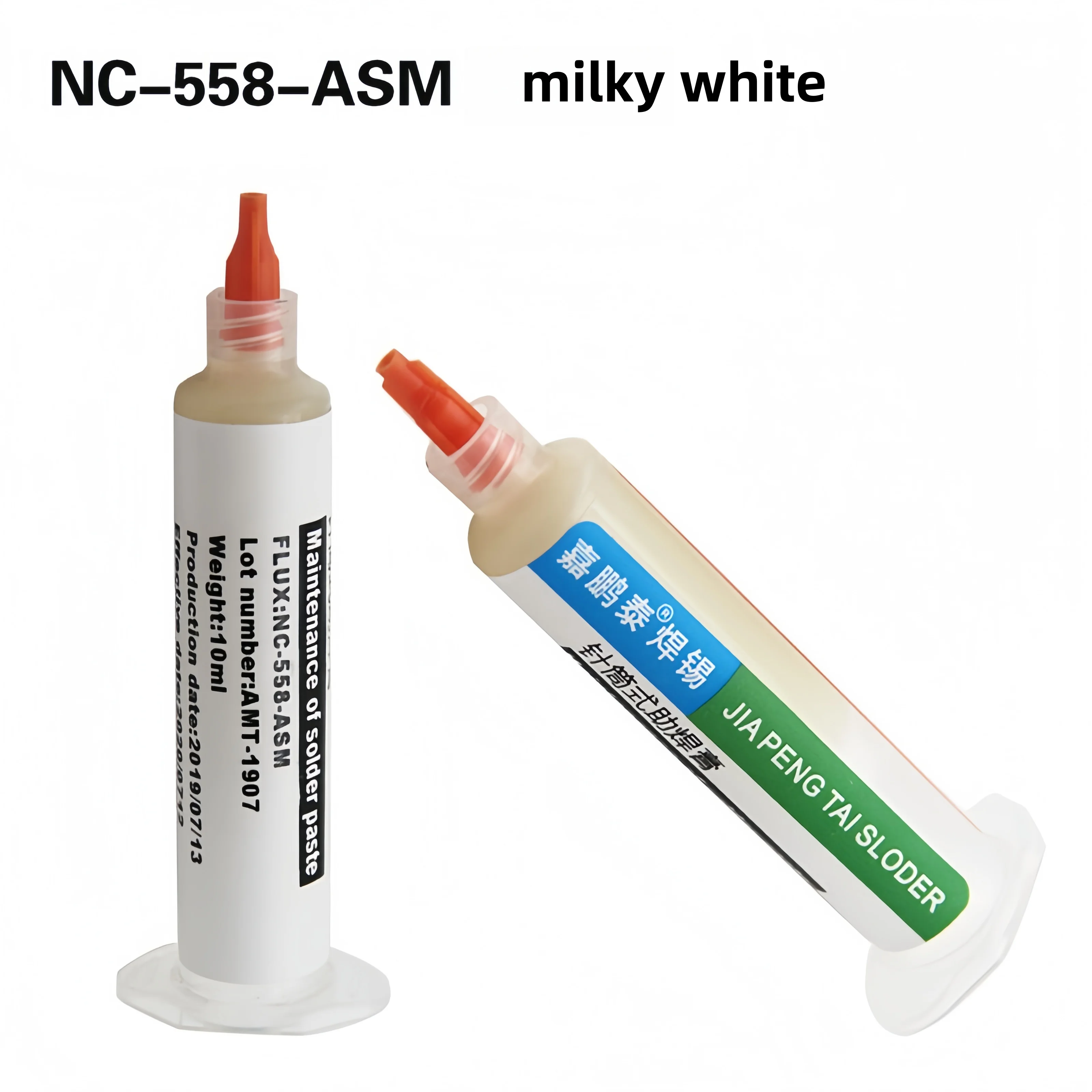 NC-558-ASM Milky White Lead-Free Halogen-Free Low-Smoke BGA Solder Paste Rosin Flux