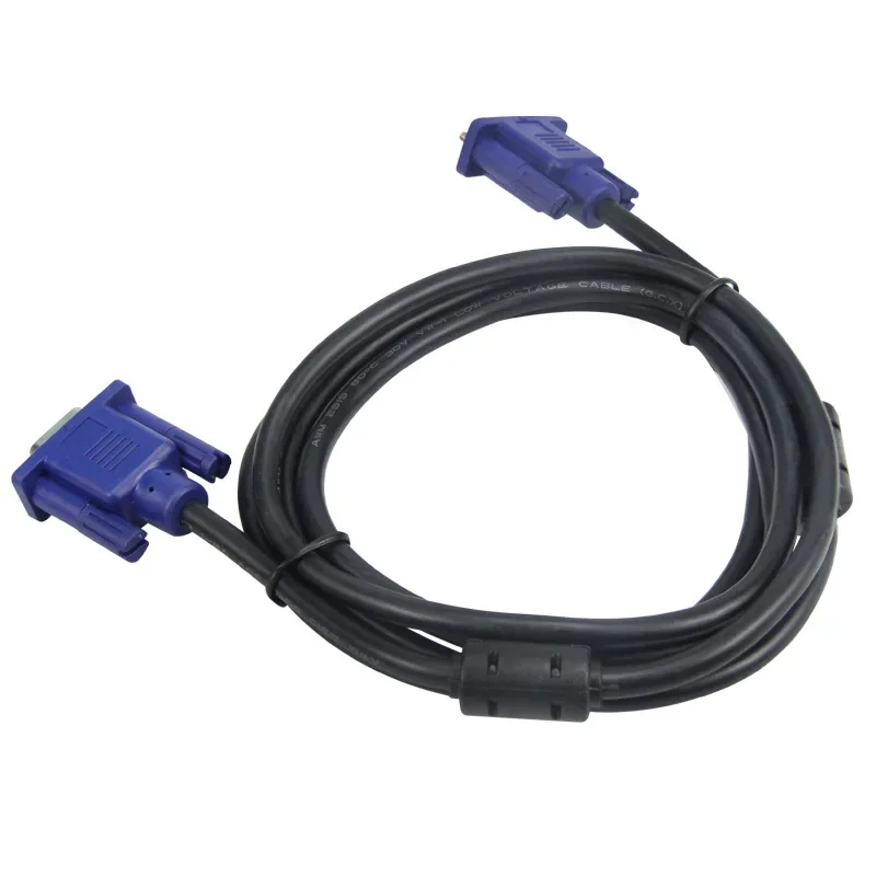 Connecteur de convertisseur d'extension mâle vers mâle, câble matériel, VGA vers VGA, 15 broches, ordinateur, moniteur, budgétaire, PC, adaptateur TV, 1.5m, 3m