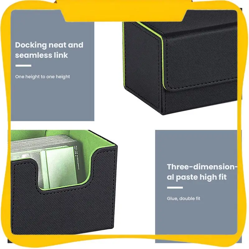 

1 шт., коробка для колоды коллекционных карточек, органайзер для хранения карточек, коллекционные чехлы для игровых карточек, защитные контейнеры для 100 карт, оранжевый