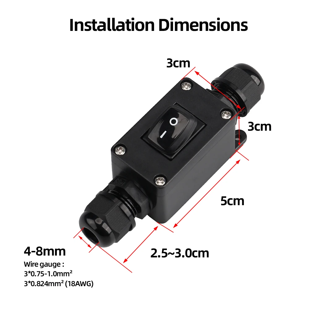 IP65 Waterproof 10A…