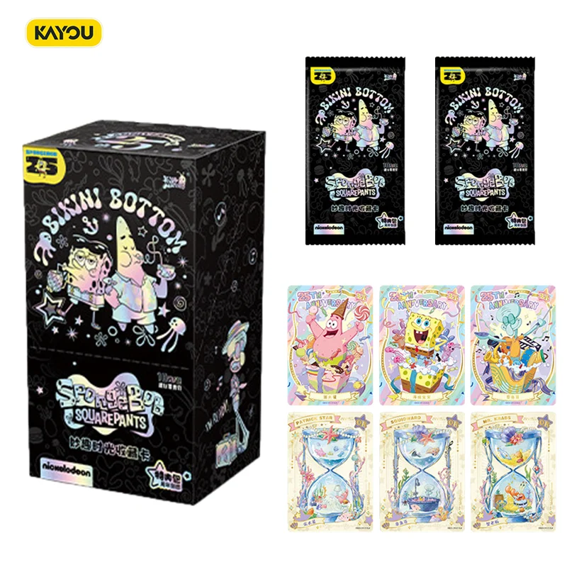 100-original-kayou-spongebob-squarepants-tcg-wave-2-deluxe-edition-booster-box-10-pacotes-de-cartas-colecionaveis-de-anime-presentes-de-aniversario