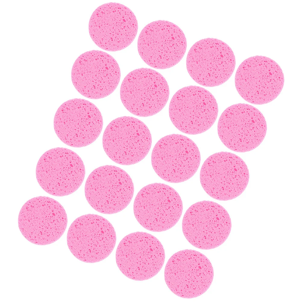 20 قطعة من إسفنجات الوجه لغسل الوجه، إسفنجة مكياج مستديرة، إسفنجة تقشير متعددة الوظائف للتنظيف والمكياج #1