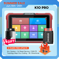 KINGBOLEN K10 PRO K10 Elite CANFD DoIP All System Diagnostic Tools 41 Reset Topology Map ECU Coding Active Test 2 Years Free