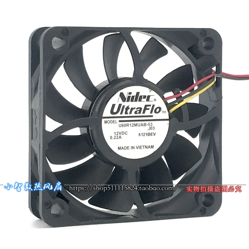 

ОРИГИНАЛЬНЫЙ U60R12MUAB-53 12 В 0,22 А 6015 60*60*15 мм НОВЫЙ ОХЛАЖДАЮЩИЙ ВЕНТИЛЯТОР РАДИАТОР