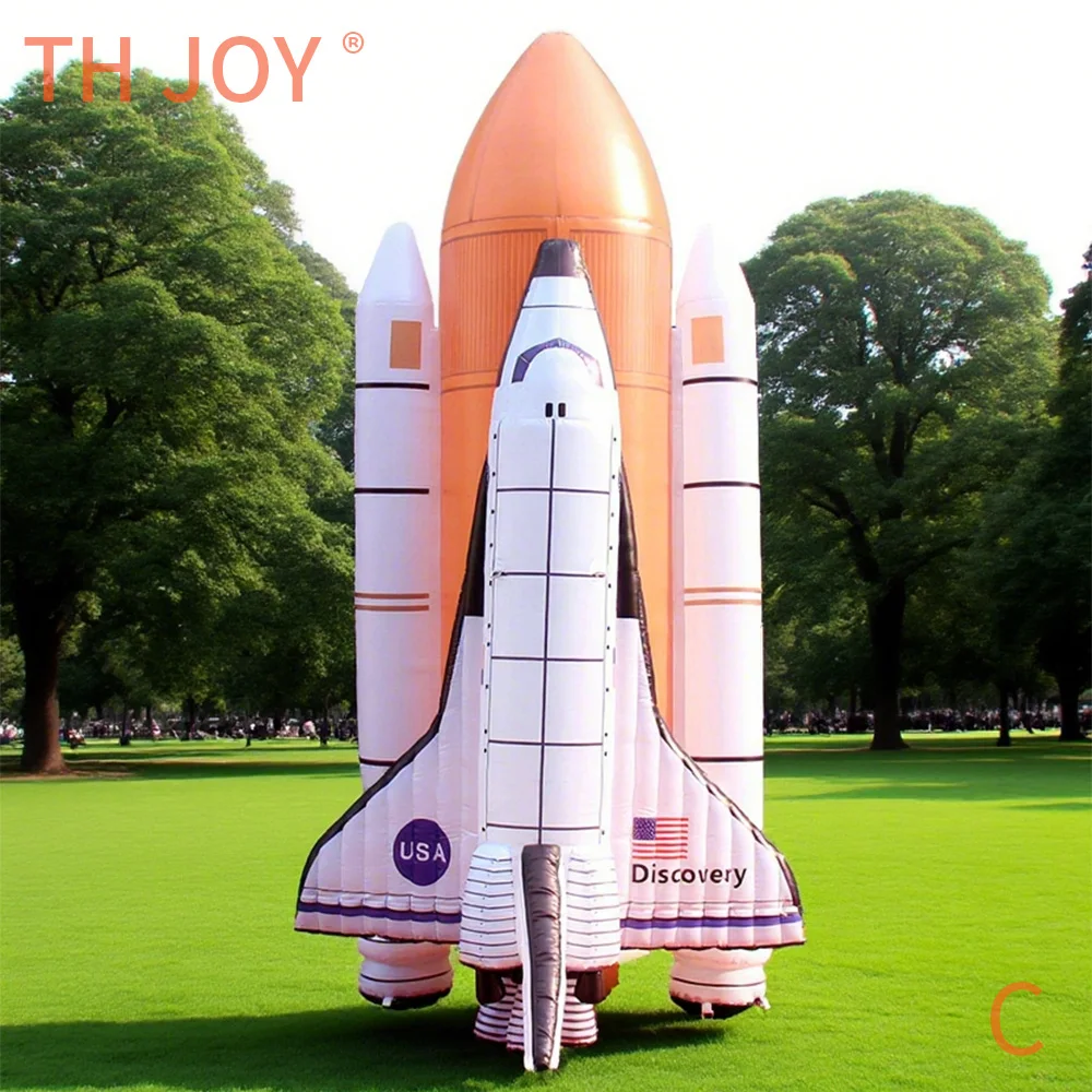 

fast air ship to door, outdoor giant inflatable rocket model 2025 new Inflatable Rocket balloon for Exhibition