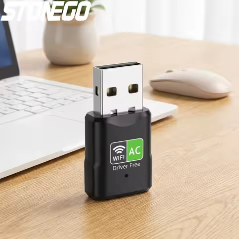 AC600 USB WiFi Adapter Dual Band 24G 5GHz Mini Wireless Network Dongle for PC Laptop Windows 11 10 Compatible