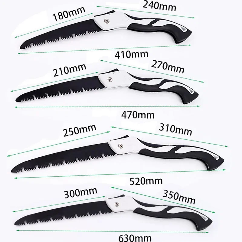 1pc Folding Saw Long Blade Pruning Saw Multifunctional Handheld Woodworking Saw Gardening Tool For Camping And Wood Cutting