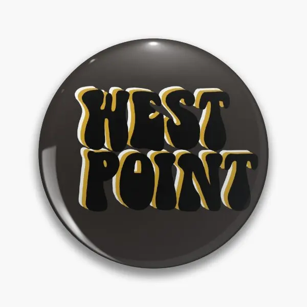 West Point Groovy  Soft Button Pin Gift Funny Metal Decor Creative Collar Hat Fashion Cartoon Lover Lapel Pin Badge Women