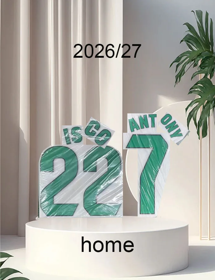 2026/27 Bet3is new version Home adult/kids namesets IS22CO and number ANTO7NY  Printing Heat Transfer Soccer Patch Badge