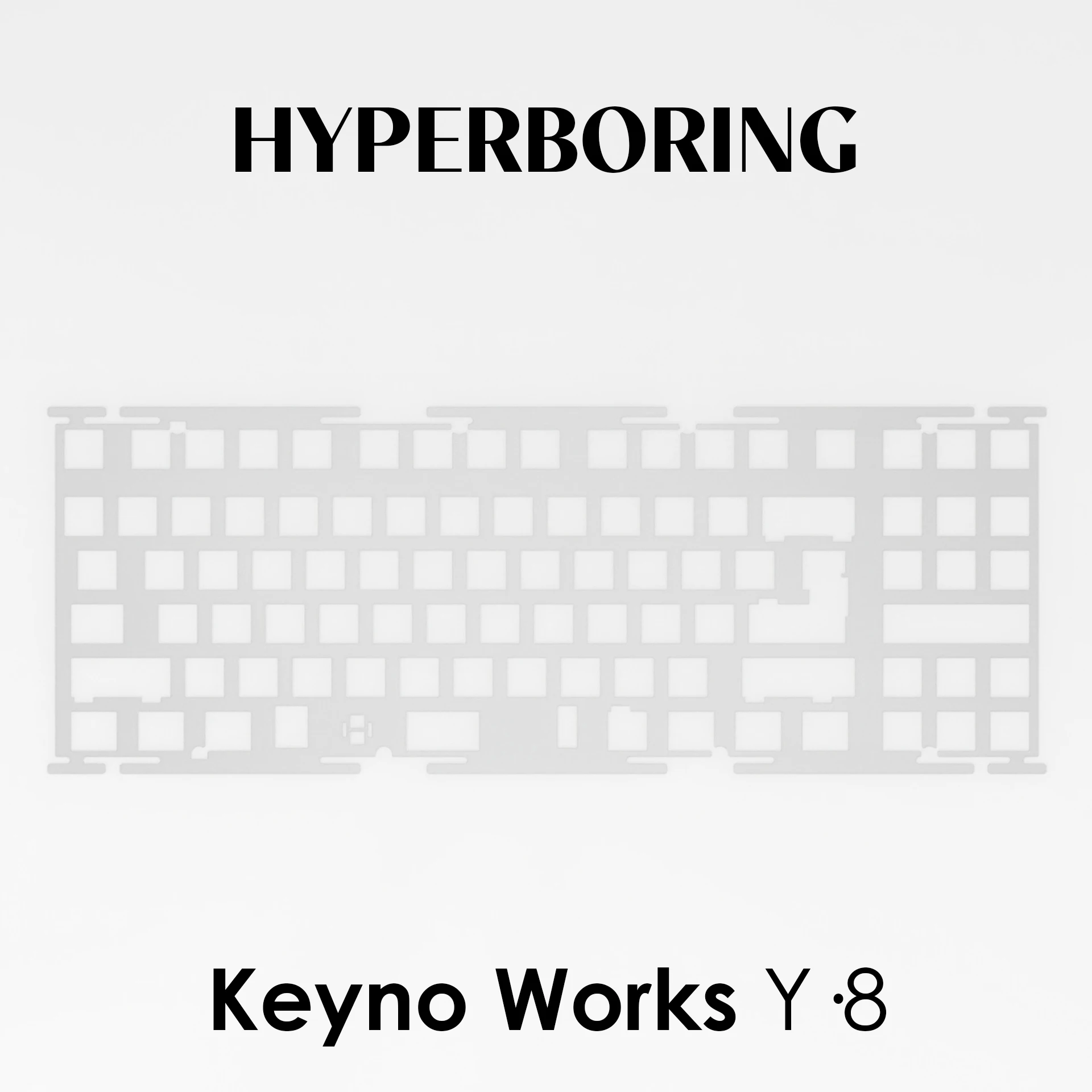 Keyno Works Y · 8 пластин для клавиатуры PC POM