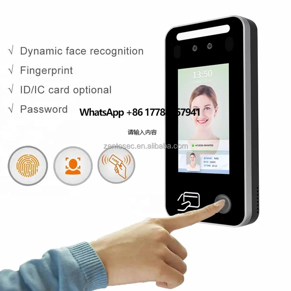 

Waterproof 8-inch AI 3d Face Recognition Access Control Biometric Machine Terminal Smart Door Lock Attendance System