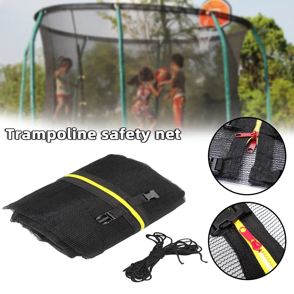 

Trampoline Safety Net Protection Net Fence Nylon Trampoline Replacement Net Round Frames High Elastic Protective Fence For Kids