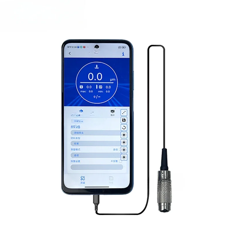 Intelligent eddy current coating thickness gauge with automatic conversion of high precision indication value