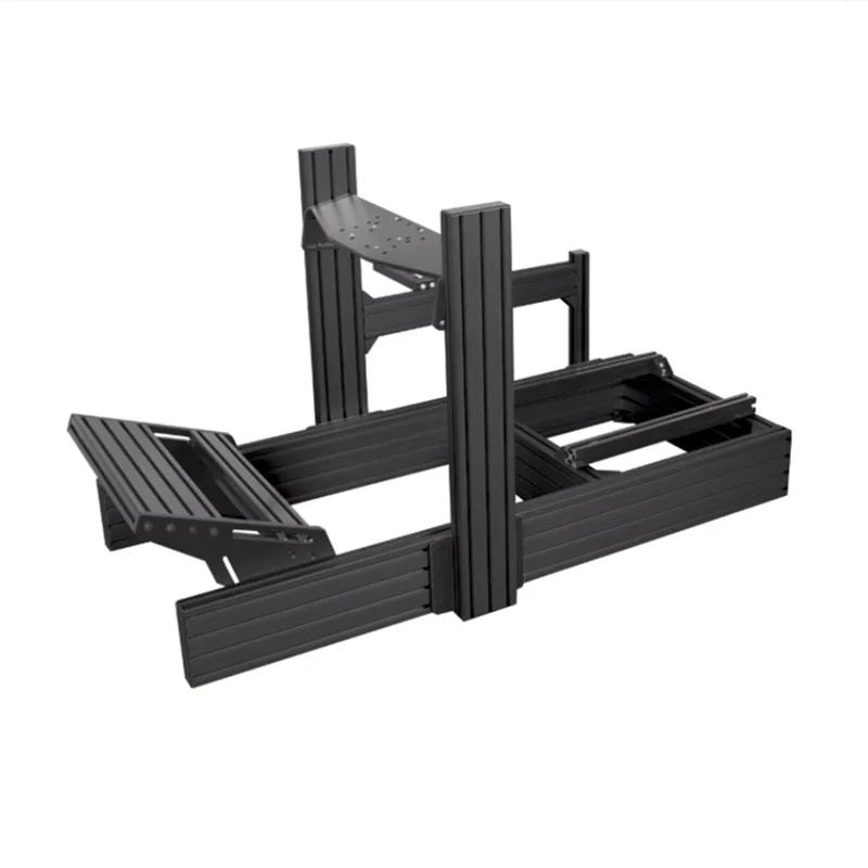 

40160 Aluminum Seat Steering Wheel Stand Racing Simulator Sim Racing Cockpit Sim Rig for Fanatec Tummaster MOZA Speed Magic