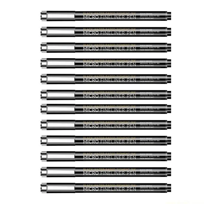 Waterproof Fine Liner Pen Needle Tip Art Markers For Artists Student Sketching Art Illustrations And Technical Drawing