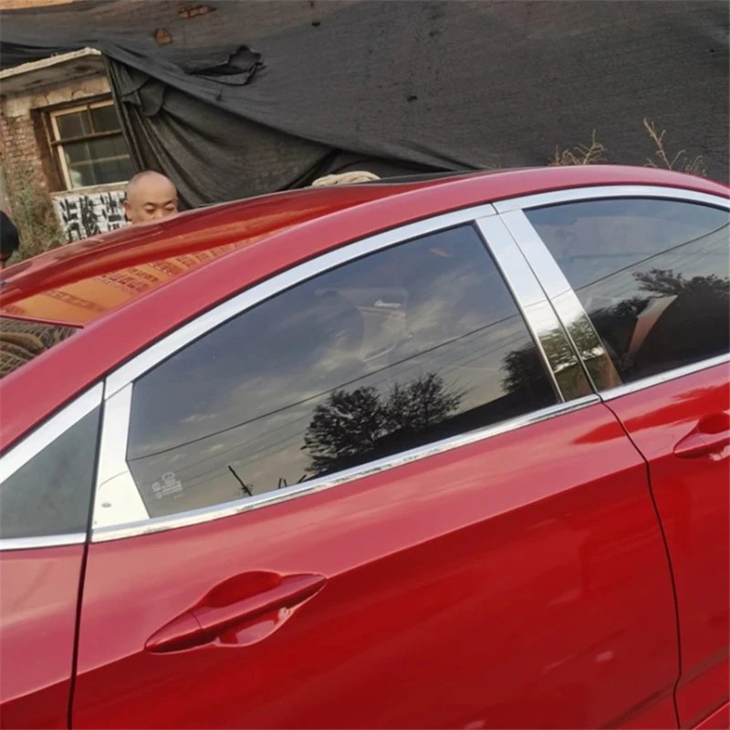 WELKINRY For Hyundai I25 Accent RB 4th Gen 2011–2017 Solaris Excel III Car Door Window Middle B C Pillar Column Post Cover Trim