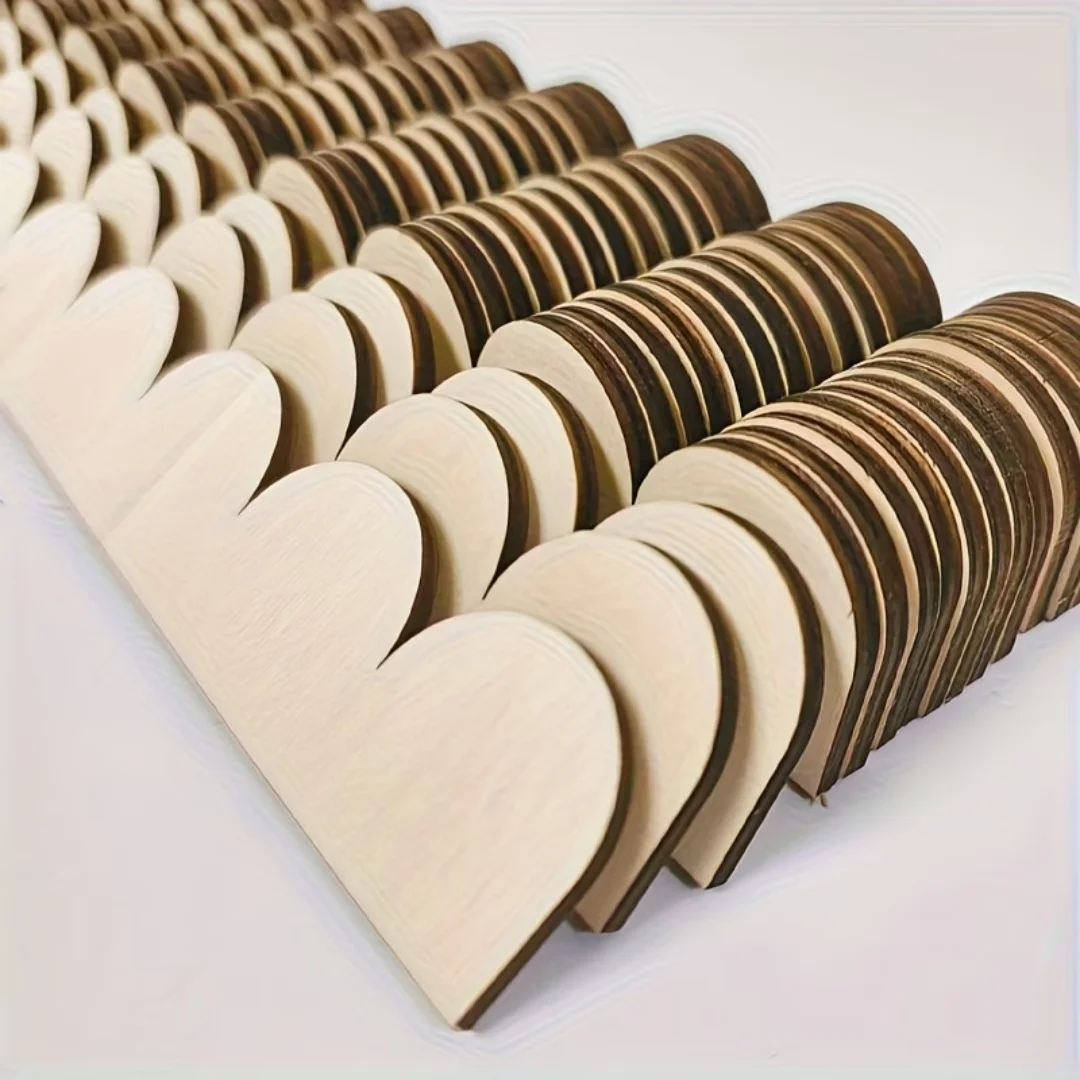 6/12/15Pcs Scalloped Wood Border Trim Decorative Wooden Moulding Strips For Cabinet Wall DIY Christmas Crafts Home Decoration