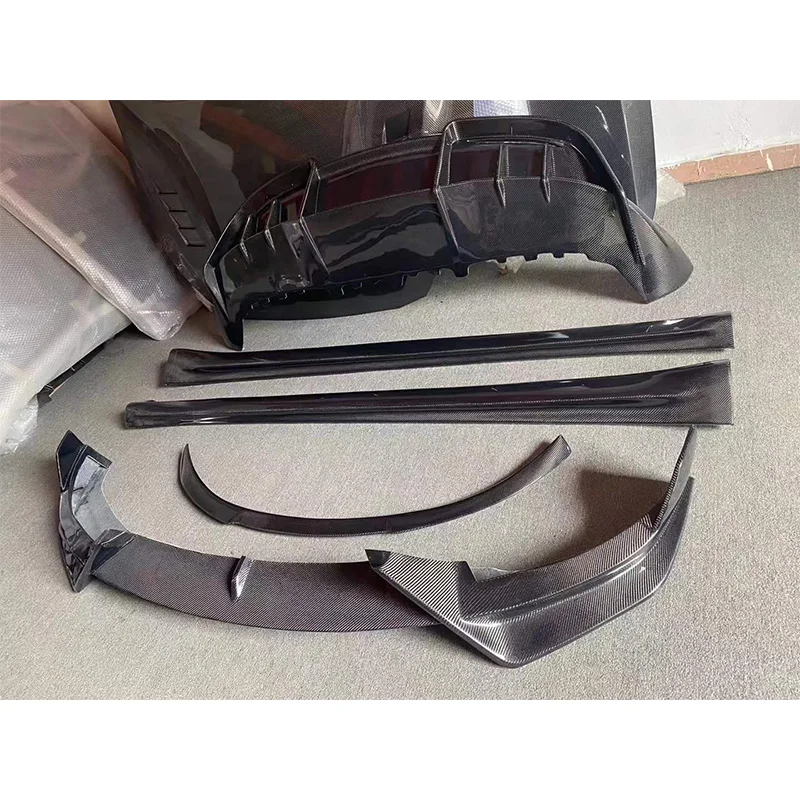 ADR carbon fiber body kit front shovel rear diffuser spoiler top wing side skirt suitable for Tesla Model Y