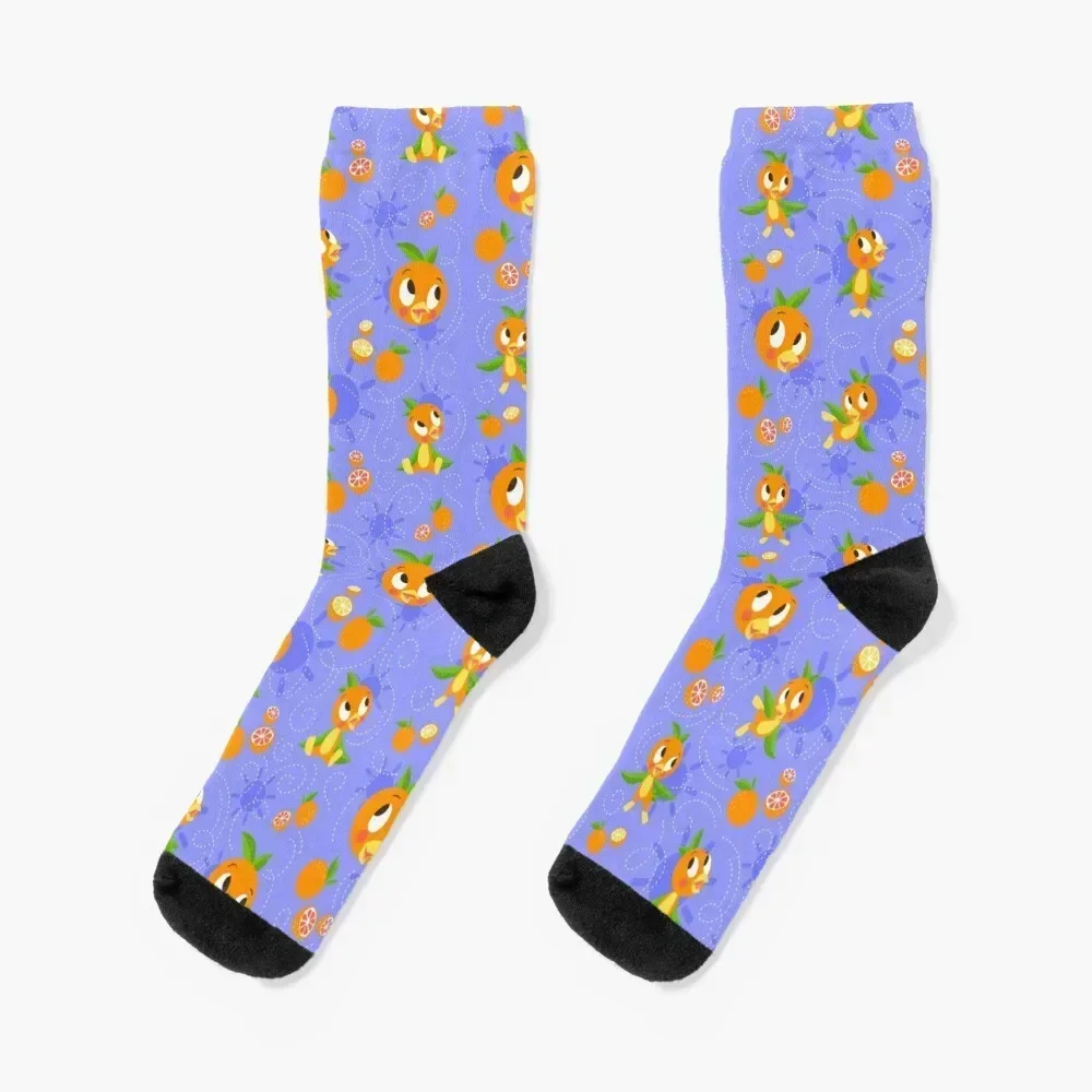 Orange Bird Passholder Logo (periwinkle) Socks halloween golf colored Male Socks Women's