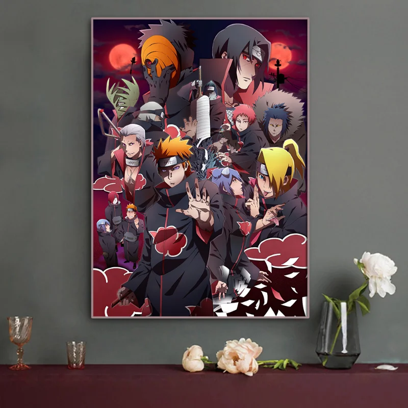 Japanese Anime Naruto Character Canvas Painting Art Poster Decorative Painting Mural Home Children Room Wall Aesthetic Decor