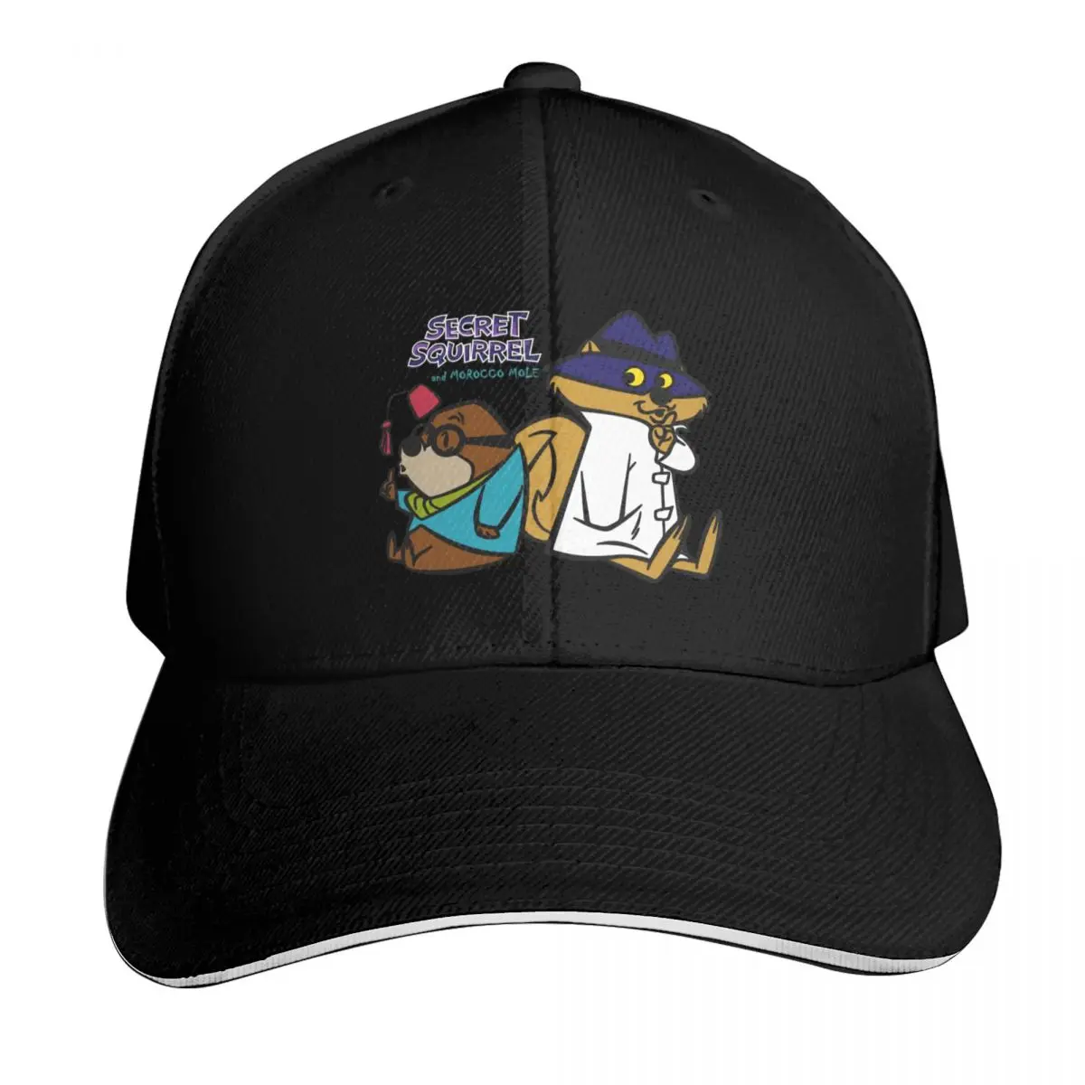Secret Squirrel & Morocco Mole Baseball Cap Lightweight Packable Gift for Him Her Casual Daily Wear