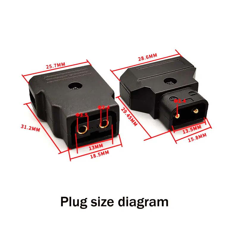 D-TAP أنطون قابس كاميرا B نوع كاميرا لحام الذكور والإناث جهاز خارجي إمدادات الطاقة المكونات الصناعية موصل 10A/12 فولت #4