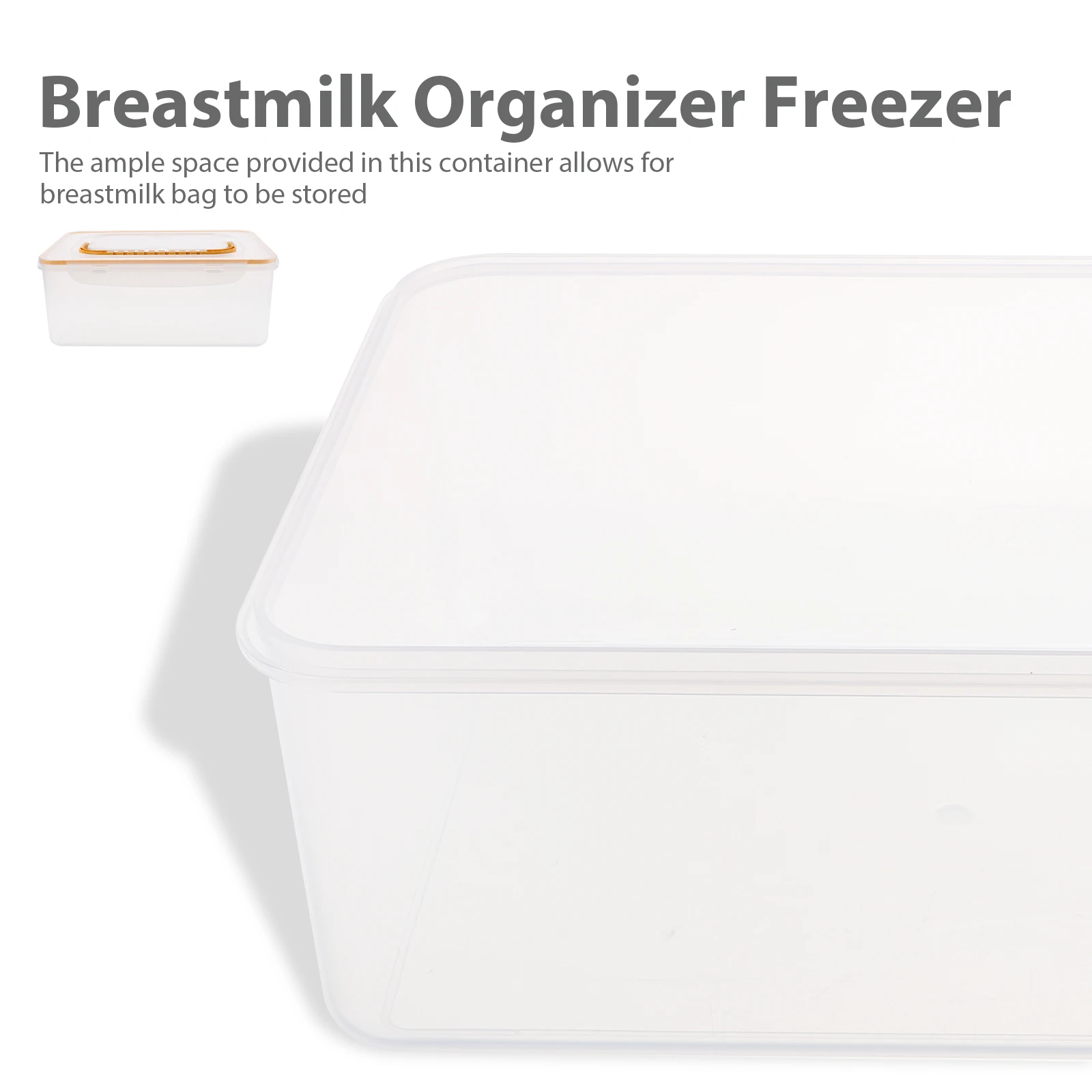

9 Small Breast Milk Storage Containers Refrigerator Freezer Transparent ganizer For Storing Bags Safe Sealed Solution