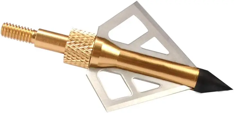 القوس والنشاب برودهيدز 100 الحبوب 12 حزمة الرماية الصيد 3 شفرات مركب حاد قوس منحني رؤوس السهم